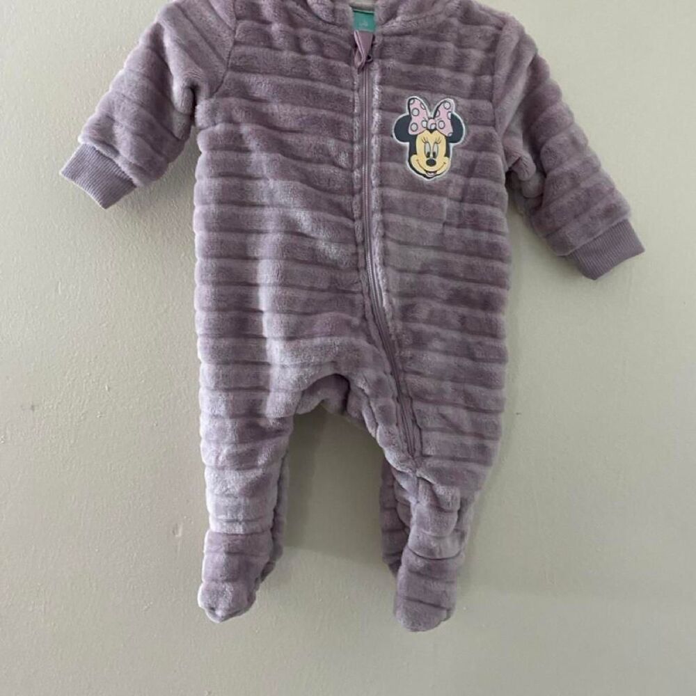 Disney Purple Minnie mouse suit-babygrows